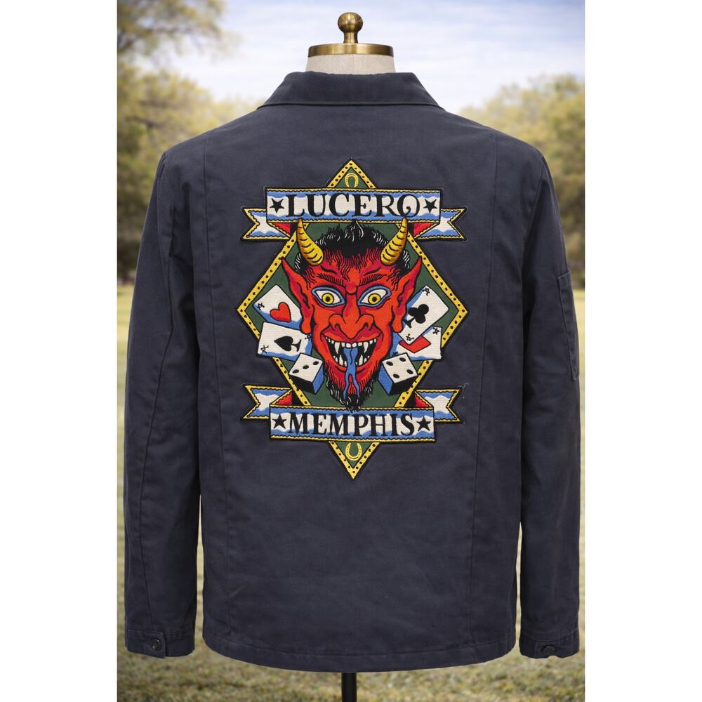 Vintage Customized Cintas Lucero Memphis Diablo Workwear Jacket S